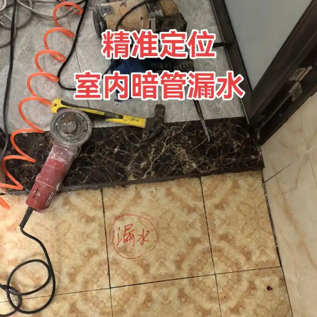 漏水检测场景图：检测仪器